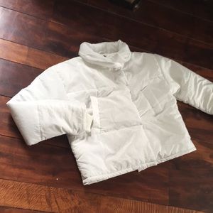 Boohoo polyester bomber unfitting jacket